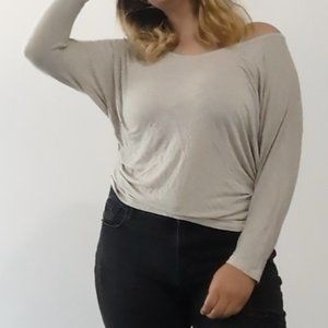 Banana Republic beige off the shoulder top size XS